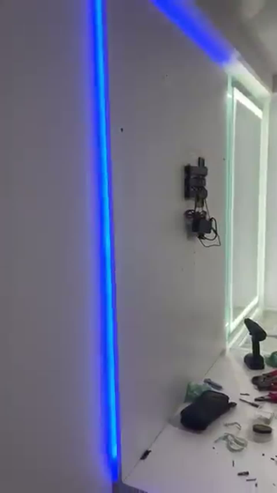 Iluminação em LED no ambiente